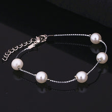 Load image into Gallery viewer, Cute Romantic Silver Plated Adjustable Bracelet