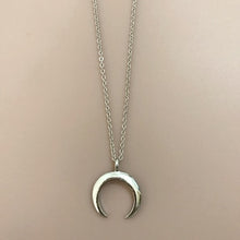 Load image into Gallery viewer, Moon Pendant Necklace and Moon Earrings