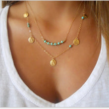 Load image into Gallery viewer, Gold Color Star Moon Long Pendant Necklace