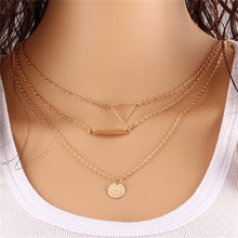 Load image into Gallery viewer, Gold Color Star Moon Long Pendant Necklace
