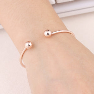 Simple Cuff Bracelet Gold-Color Bangle