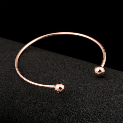 Simple Cuff Bracelet Gold-Color Bangle