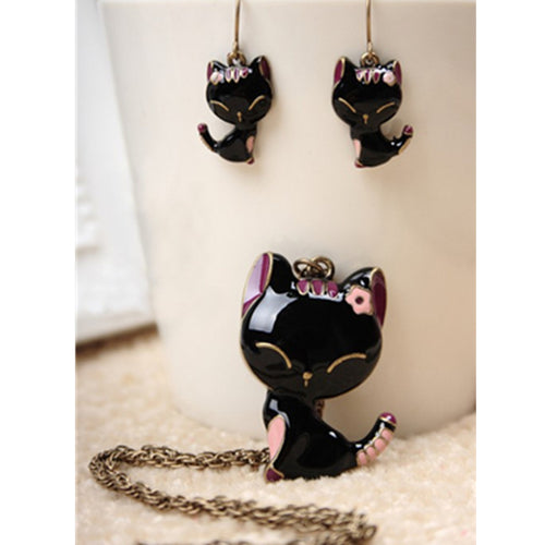 Animal Cat Jewelry Sets