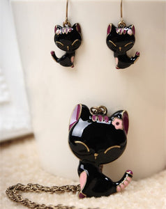 Animal Cat Jewelry Sets