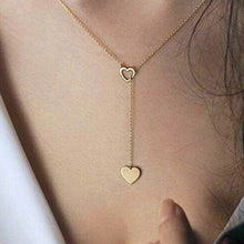 Load image into Gallery viewer, Heart Leaf Moon Pendant Necklace