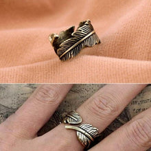Load image into Gallery viewer, Vintage Leaves Open Ring