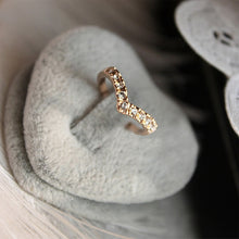 Load image into Gallery viewer, Gold-color Jewelry Love Heart Crystal Finger Ring