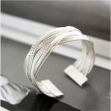Load image into Gallery viewer, Popular Silver Plated Wide Cuff Bracelet