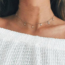Load image into Gallery viewer, trendy jewelry copper choker multi layer necklace