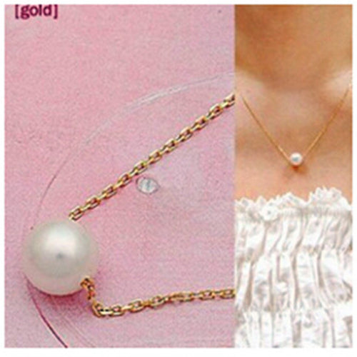 Elegant Lady Fashion Imitation Pearl Pendant Necklace
