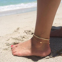 Load image into Gallery viewer, Summer Style New MultiLayer Star Pendant Anklet