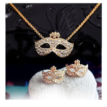 Load image into Gallery viewer, Full Rhinestones Mask Jewelry Set